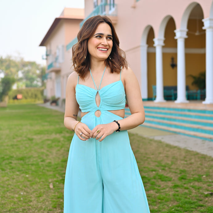 Starlit Pearl Backless Jumpsuit